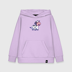 Детская толстовка-худи Влюблённая коровка