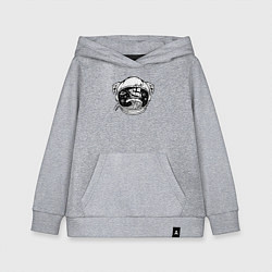 Детская толстовка-худи Кораблик в скафандре