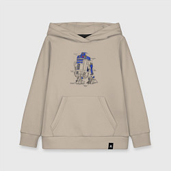 Детская толстовка-худи R2-D2