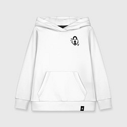 Толстовка детская хлопковая Сердце под замочком пара для ключа, цвет: белый
