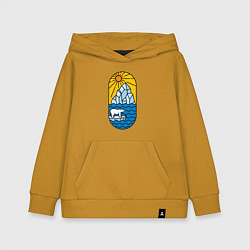 Детская толстовка-худи Мишка на льдине