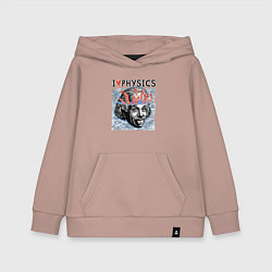 Детская толстовка-худи Альберт Эйнштейн показывает язык