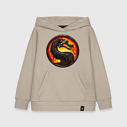 Детская толстовка-худи Mortal kombat dragon logo