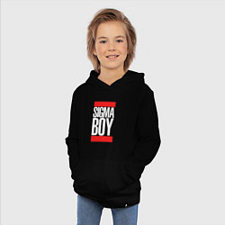 Толстовка детская хлопковая Sigma boy, цвет: черный — фото 2