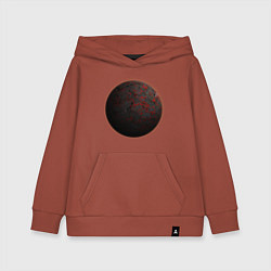 Детская толстовка-худи Планета арт, меркурий