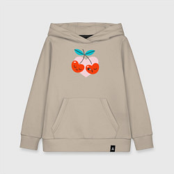 Детская толстовка-худи Влюблённые вишни