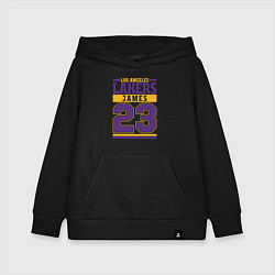 Толстовка детская хлопковая Lakers - James 23, цвет: черный