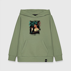 Толстовка детская хлопковая Дурею от игры Роналду, цвет: авокадо