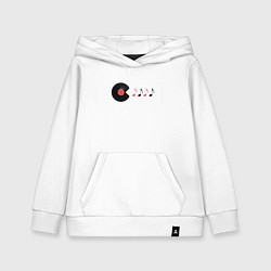 Детская толстовка-худи Pac-Man ест ноты