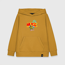 Детская толстовка-худи Музыкальный авокадо