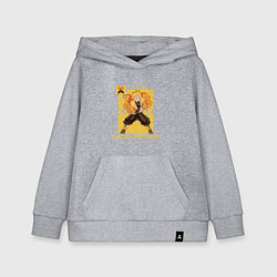 Детская толстовка-худи Клинок рассекающий демонов Зеницу в атаке