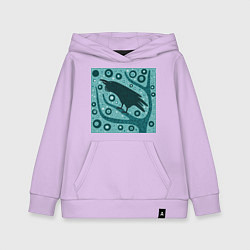 Детская толстовка-худи Ворон на дереве