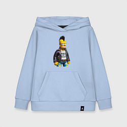 Детская толстовка-худи The harsh Homer Simpson - punks not dead