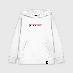 Толстовка детская хлопковая Blackpink - emblem of group of South Korea, цвет: белый