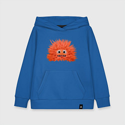 Толстовка детская хлопковая Fluffy monster orange, цвет: синий