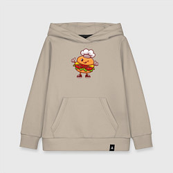 Детская толстовка-худи Повар бургер