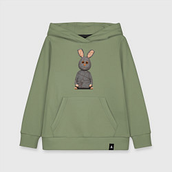 Детская толстовка-худи Cartoon hare character