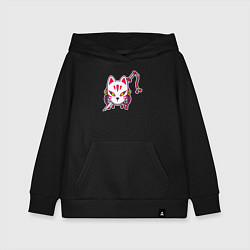 Детская толстовка-худи Кошка самурай