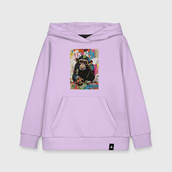 Детская толстовка-худи Monkey color