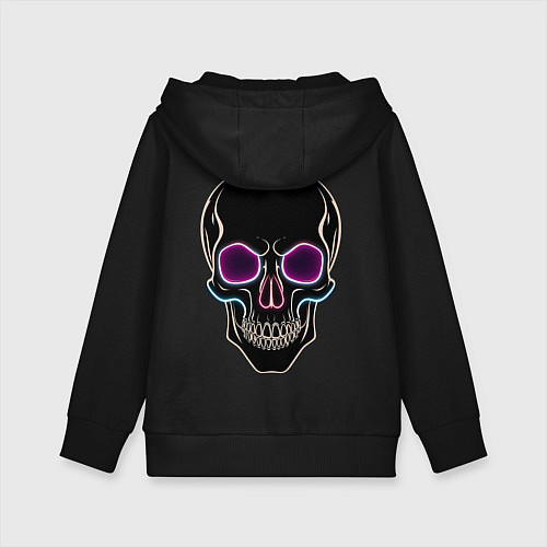 Детская толстовка-худи Skull black / Черный – фото 2