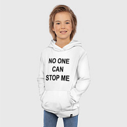Толстовка детская хлопковая No one can stop me - Stray Kids, цвет: белый — фото 2
