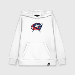 Детская толстовка-худи Columbus blue jackets - hockey team - emblem