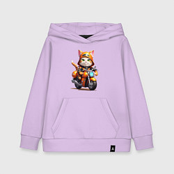 Детская толстовка-худи Мотокотик