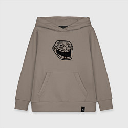 Детская толстовка-худи Омега тролл фейс мем