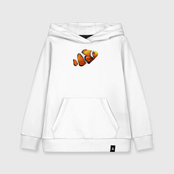 Детская толстовка-худи Рыбка попугай