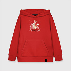 Детская толстовка-худи Love you bunny