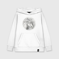 Детская толстовка-худи Черепа лошадей