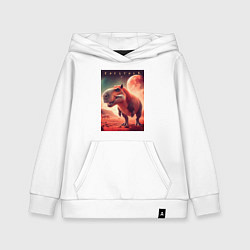 Детская толстовка-худи Капизавр - мем