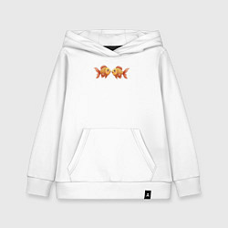 Детская толстовка-худи Милые золотые рыбки
