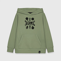 Детская толстовка-худи Микробы вирусы и бактерии