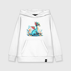 Детская толстовка-худи Бирюзовый дракон