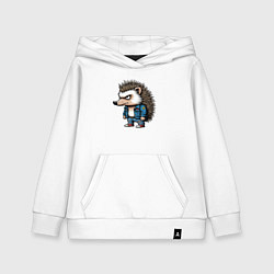 Детская толстовка-худи Ёжик панк