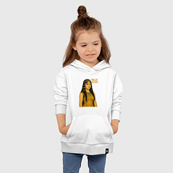 Толстовка детская хлопковая Билли Айлиш фараон, цвет: белый — фото 2