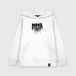 Детская толстовка-худи MMA боец черной краской