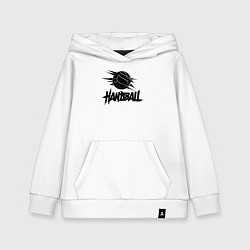 Детская толстовка-худи Динамичный гандбол