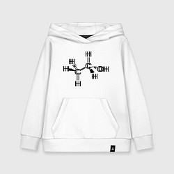 Детская толстовка-худи Химическая формула спирт