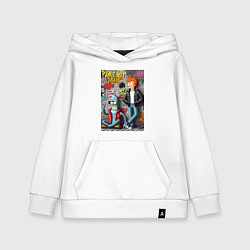 Детская толстовка-худи Бендер и Фрай - панк жив