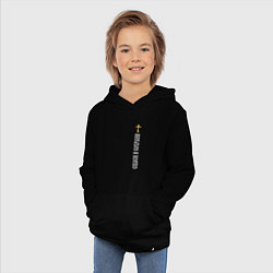 Толстовка детская хлопковая Крест православия - спаси и сохрани, цвет: черный — фото 2