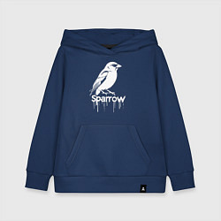 Детская толстовка-худи Воробей в стиле граффити