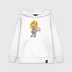 Детская толстовка-худи Роковая блондинка