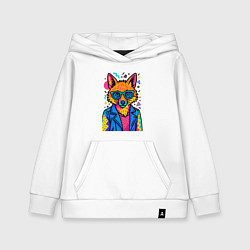 Детская толстовка-худи Лиса Pop Colors