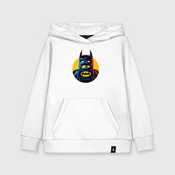 Толстовка детская хлопковая Batman look, цвет: белый