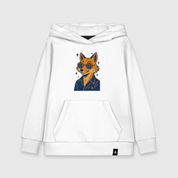 Детская толстовка-худи Лиса в очках