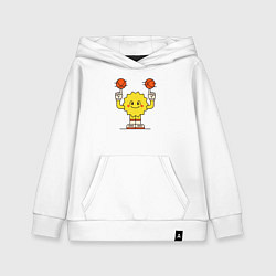 Детская толстовка-худи Солнечный баскетбол