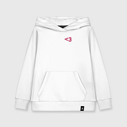 Толстовка детская хлопковая Меньше трёх, цвет: белый