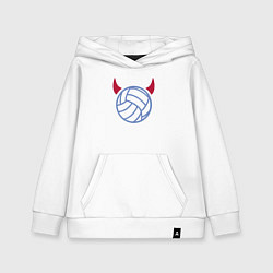 Детская толстовка-худи Volleyball devil